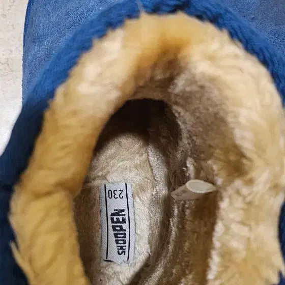 [BUNJANG] Shoopen Blue Fur Lined Boots / 슈펜 블루퍼 안감털부츠