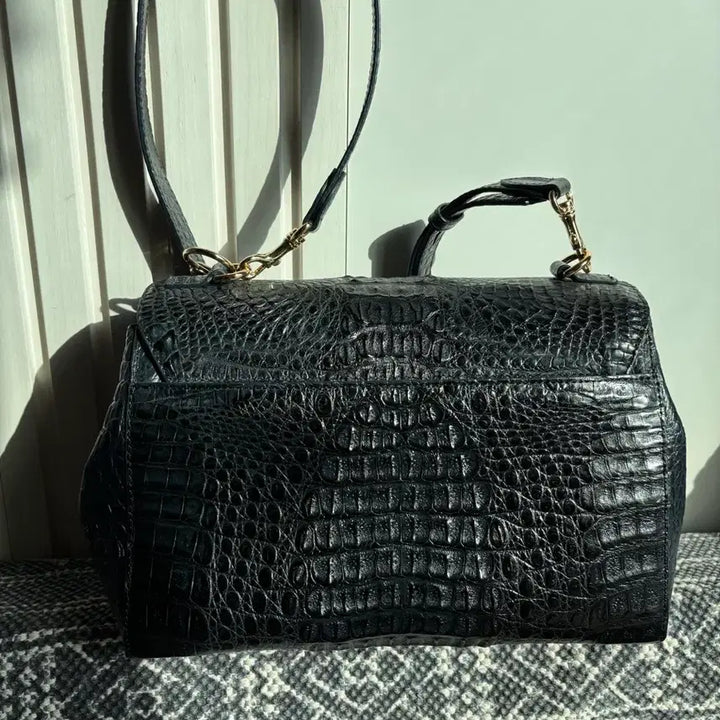 [BUNJANG] ZARMOI Crocodile Leather Shoulder Bag / ZARMOI 잘모이 악어가죽 숄더백