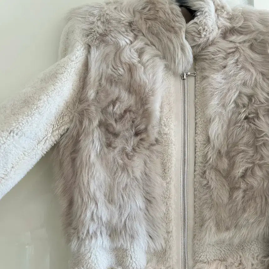 [BUNJANG] Real Shearling Mouton Coat / 리얼 양털 무스탕 코트