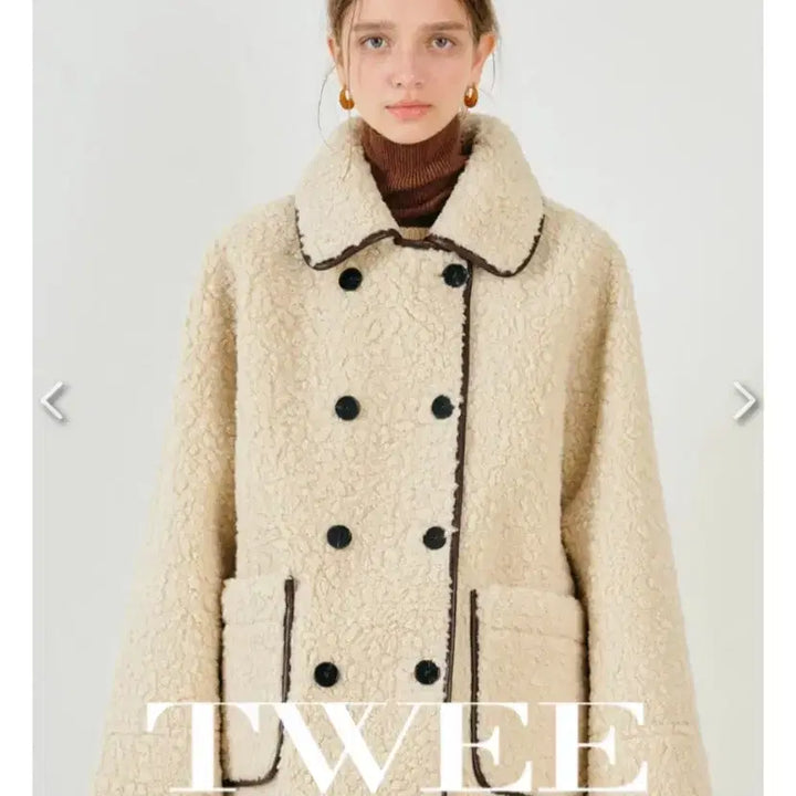 [BUNJANG] Reversible Double Button Faux Shearling Leather Jacket / 리버시블 뽀글이 더블 버튼 양털 레더 무스탕 자켓