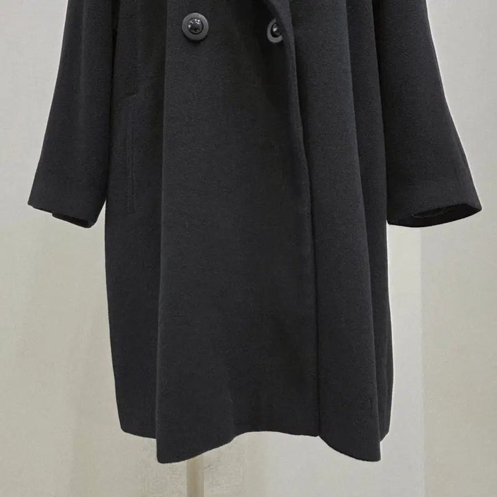 [BUNJANG] Lellian Gish Cashmere 100% Black Long Coat / Lellian Gish 캐시미어 100 루즈핏 블랙 롱 코트
