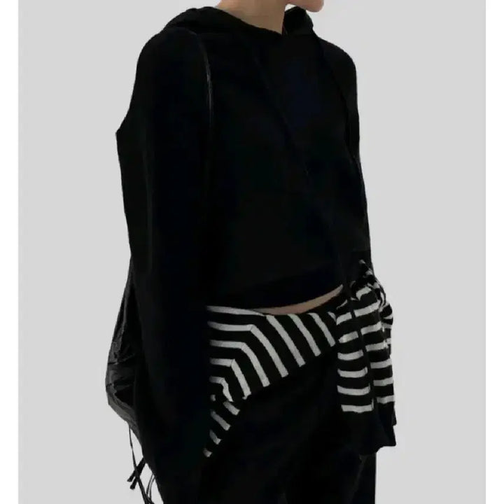 [BUNJANG] Autumn Koi Hooded Knit Black / 어텀 코이 후드 니트 - 블랙