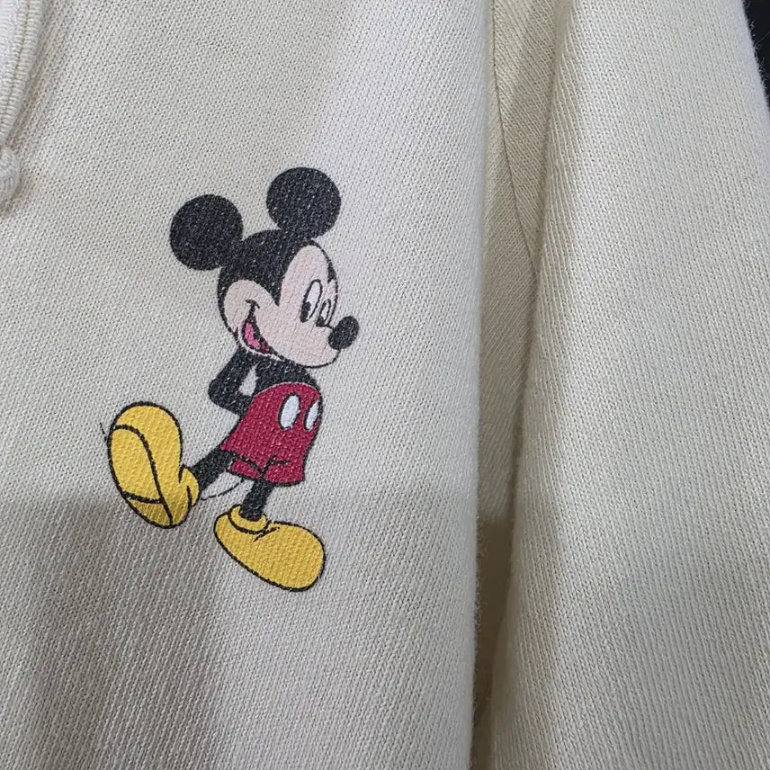[BUNJANG] Mickey Mouse Ivory Hooded Long Dress / 미키마우스 후드 롱 원피스 아이보리