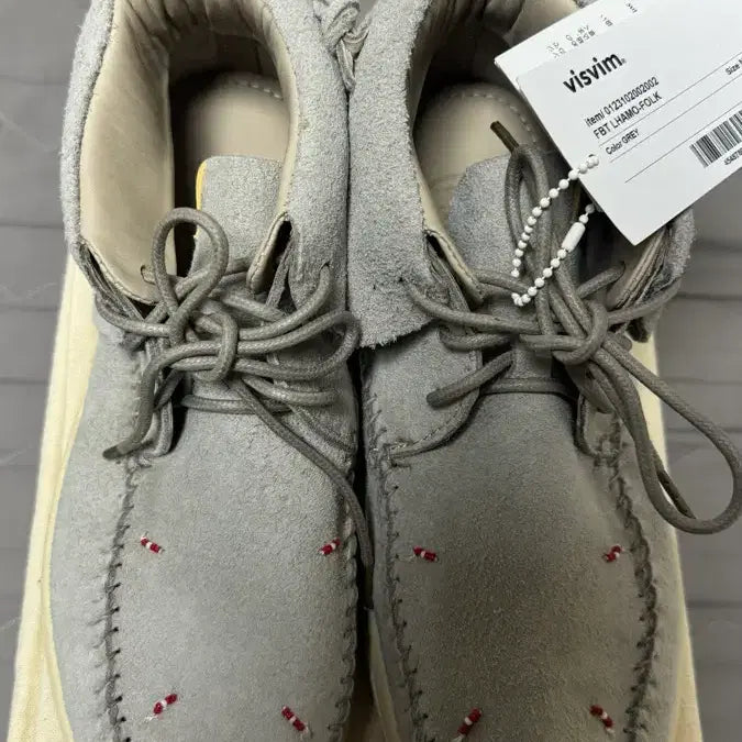 [BUNJANG] Visvim Lhamo-folk Gray Leather Boots / [8.5]23ss Visvim Lhamo-folk 비즈빔 라모포크