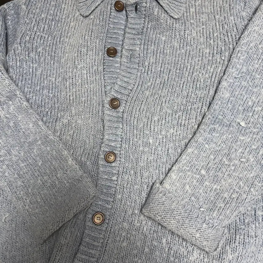 [BUNJANG] Our Legacy Acrylic Blue Cardigan / 아워레가시 빅 가디건 아크릴 블루 50 사이즈