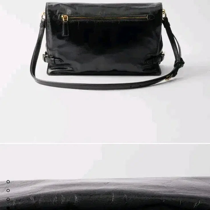 [BUNJANG] Prada Medium Leather Shoulder Bag - Black / 프라다 미디엄 가죽 가방 숄더백 블랙