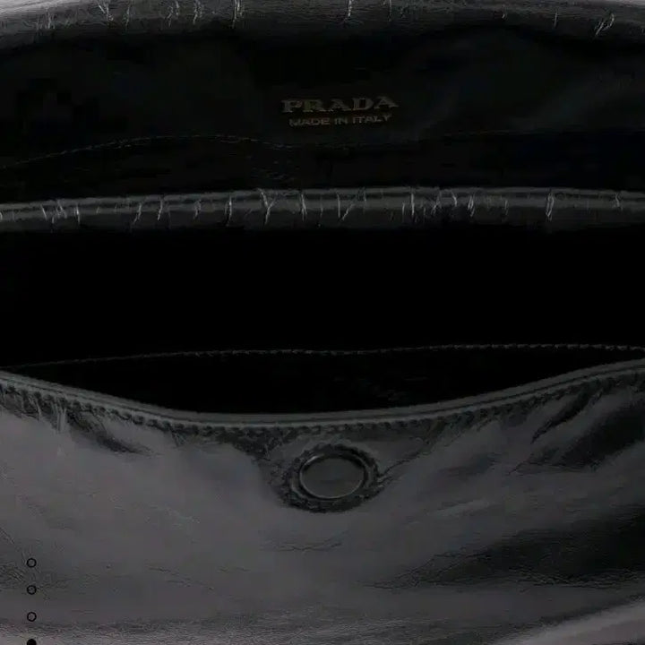 [BUNJANG] Prada Medium Leather Shoulder Bag - Black / 프라다 미디엄 가죽 가방 숄더백 블랙