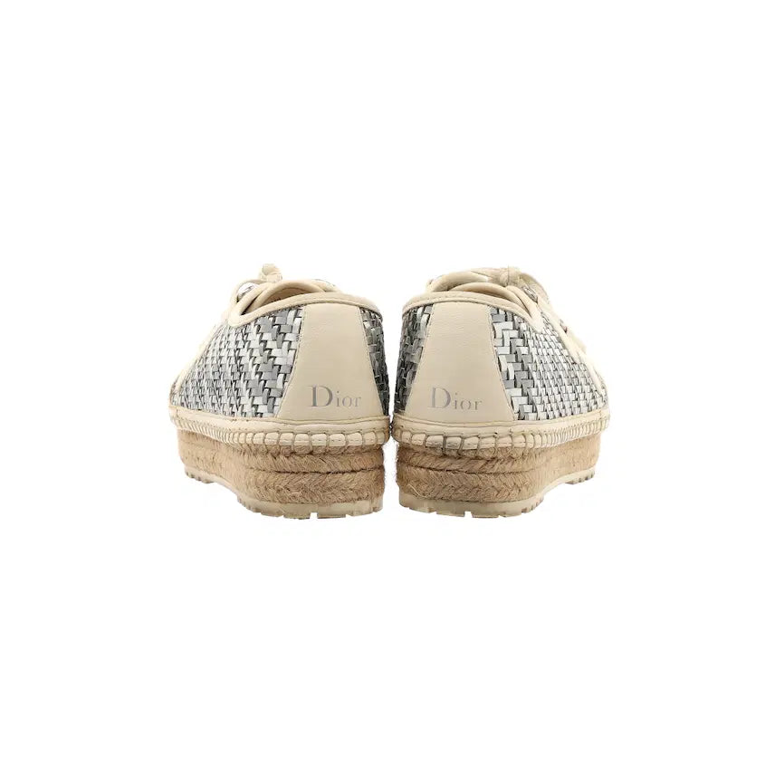 [BUNJANG] Dior Espadrilles Silver - 37.5 / 디올 에스파듀 실버 - 37.5