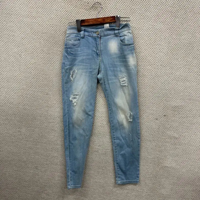 [BUNJANG] SJSJ Denim Jeans / SJSJ 한섬 캐주얼 워싱 찢청 스판 데님 청바지 61 A04876