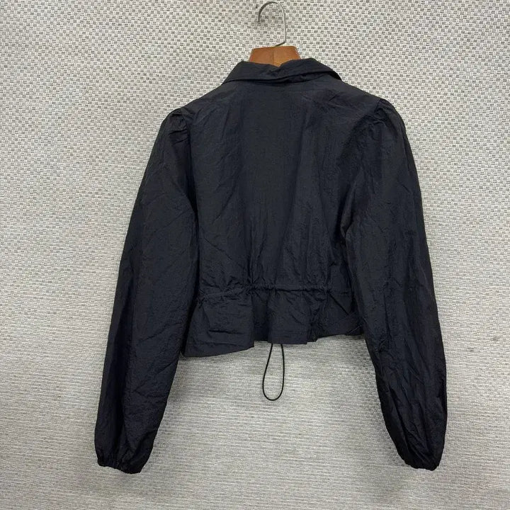[SOLD OUT] 빈티지 캐주얼 스트링 크롭 바람막이 L M10007