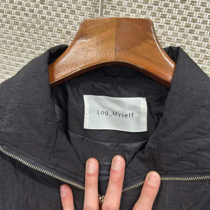 [SOLD OUT] 빈티지 캐주얼 스트링 크롭 바람막이 L M10007