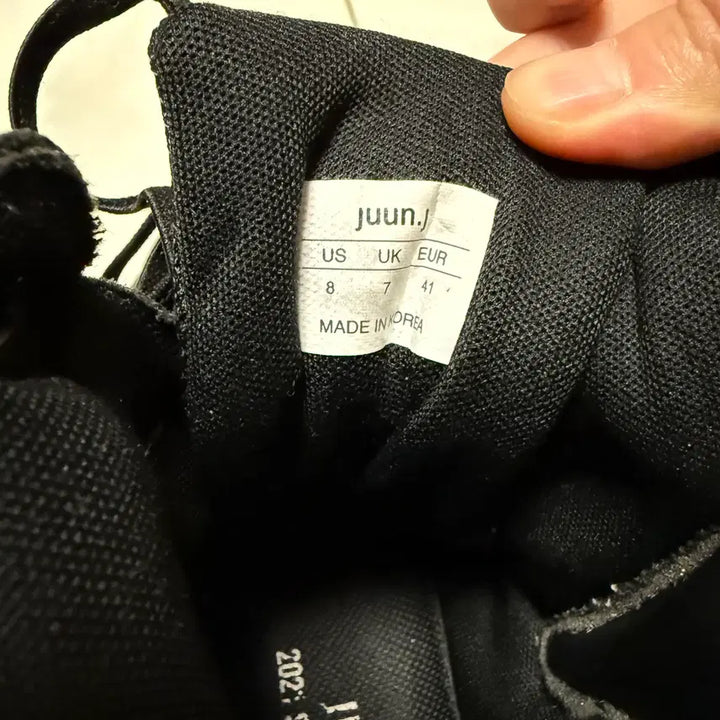 [BUNJANG] Junn J Collection High Top Black 41 / 준지(Junn J) 컬렉션 하이탑 블랙 41