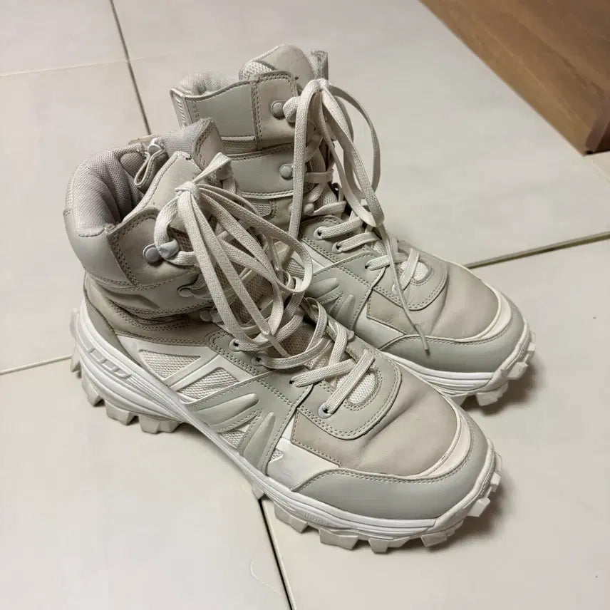 [BUNJANG] Junn J High Top Sneakers White 42 / 준지(Junn J) 컬렉션 하이탑 화이트 42