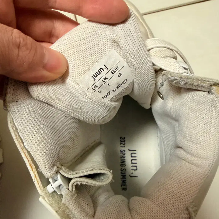 [BUNJANG] Junn J High Top Sneakers White 42 / 준지(Junn J) 컬렉션 하이탑 화이트 42