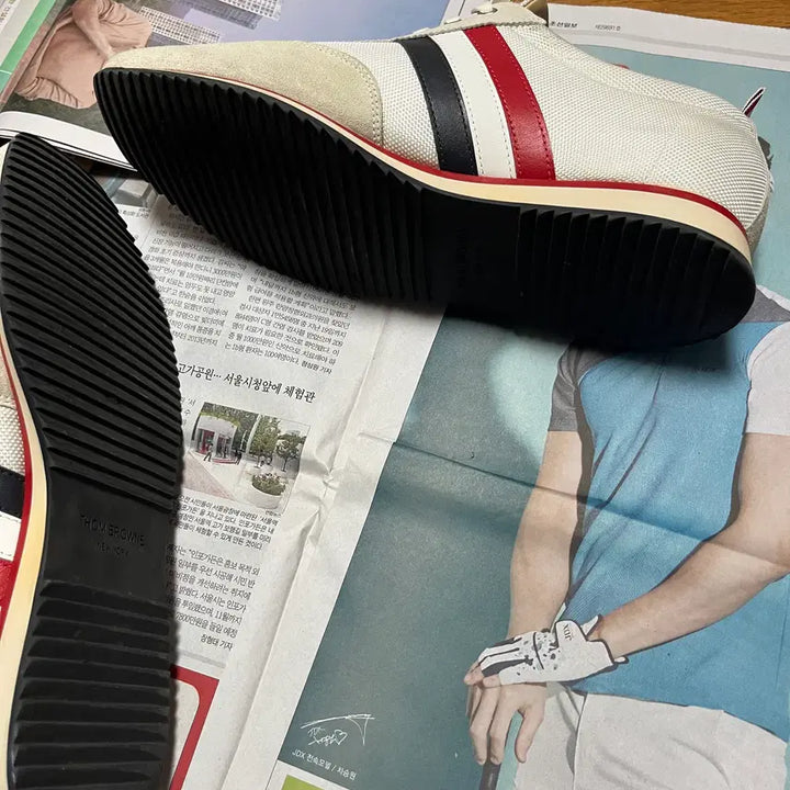 [BUNJANG] Thom Browne Tricolor Sneakers / 톰브라운 삼선 스니커즈 43 사이즈