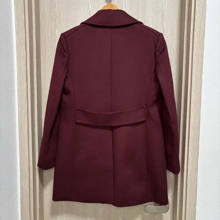 [BUNJANG] Theory Cashmere Blend 4-Pocket Half Coat - Burgundy / 민트급)띠어리 여성 캐시미어 블렌드 4포켓 하프코트M/버건디