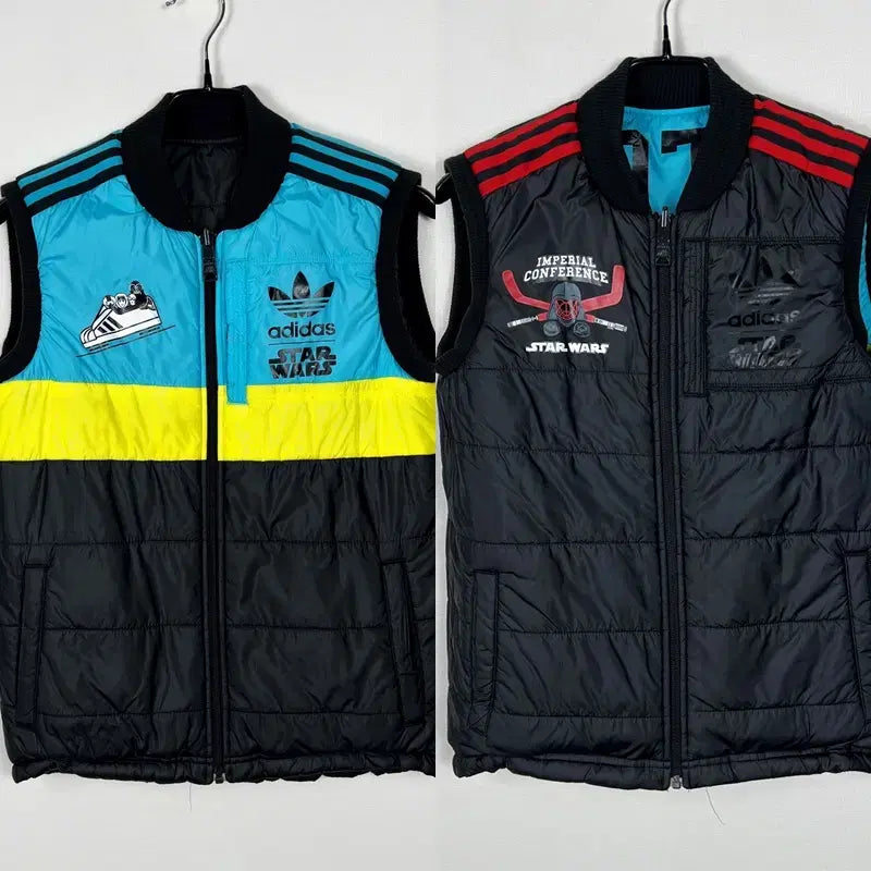 [BUNJANG] Adidas Star Wars Reversible Padded Vest / 아디다스/양면 스타워즈 패딩 조끼 공용85 S/라덴