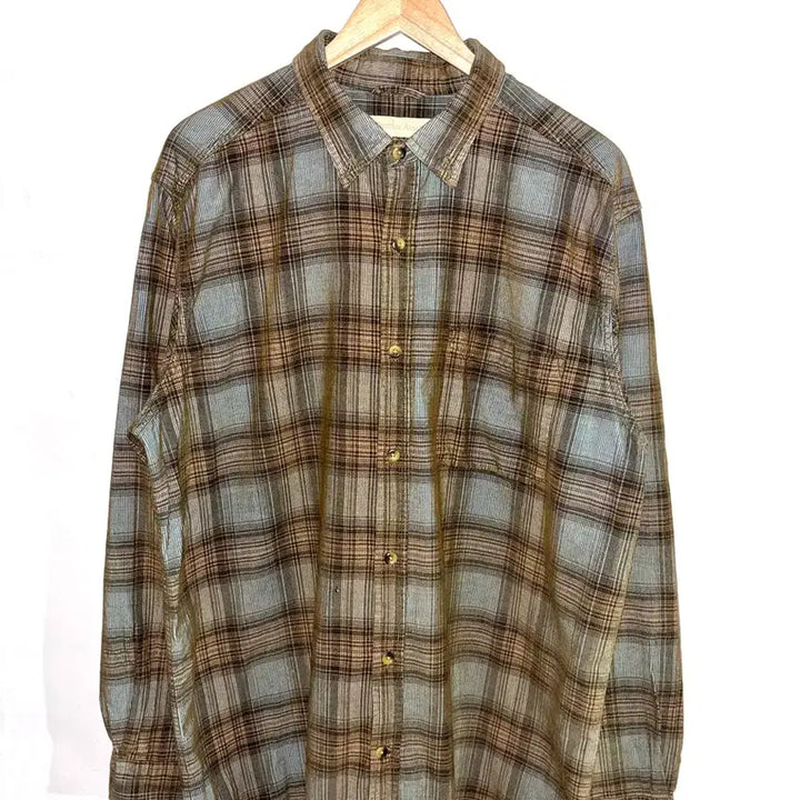 [BUNJANG] Territory Ahead Checkered Shirt / Territory Ahead 골덴 체크 셔츠