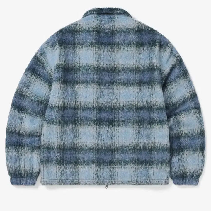 [BUNJANG] Thisisneverthat Brushed Check Jacket / [M] 디스이즈네버댓 브러쉬드 체크 자켓 블루 후리스 모헤어
