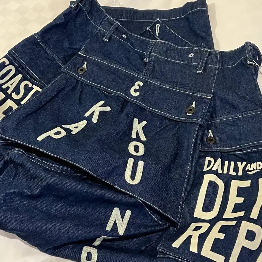 [BUNJANG] Kapital 11.5oz Denim Jumbo Monkey Pants / [새상품] 캐피탈 11.5oz 데님 점보 몽키 팬츠 03