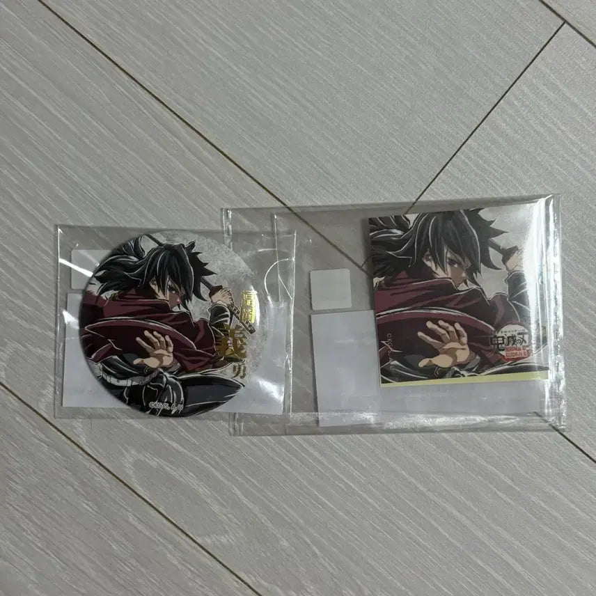 [BUNJANG] Demon Slayer Giyu C107 Bundle Set Can Badge/Sticker / (일괄)귀멸의칼날 C107 기유 캔뱃지/스티커