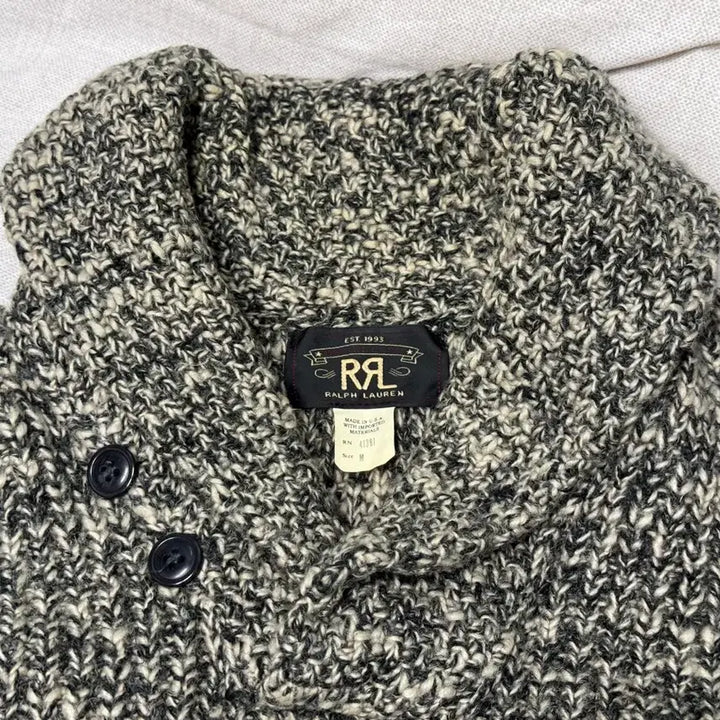 [BUNJANG] RRL Shawl Collar Knit Sweater / 더블알엘 숄카라 니트 (Made in USA) RRL