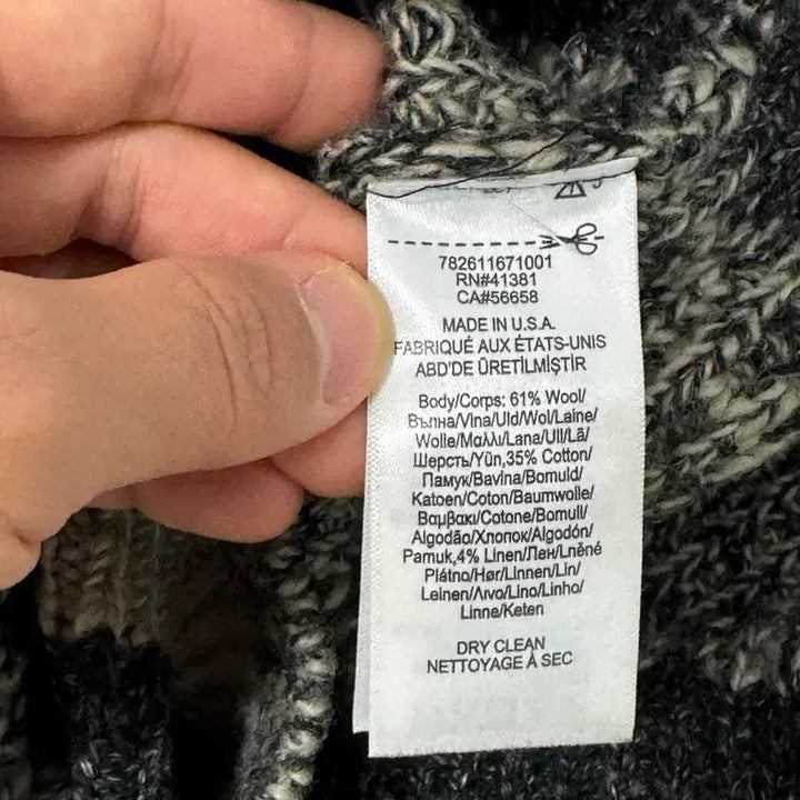 [BUNJANG] RRL Shawl Collar Knit Sweater / 더블알엘 숄카라 니트 (Made in USA) RRL