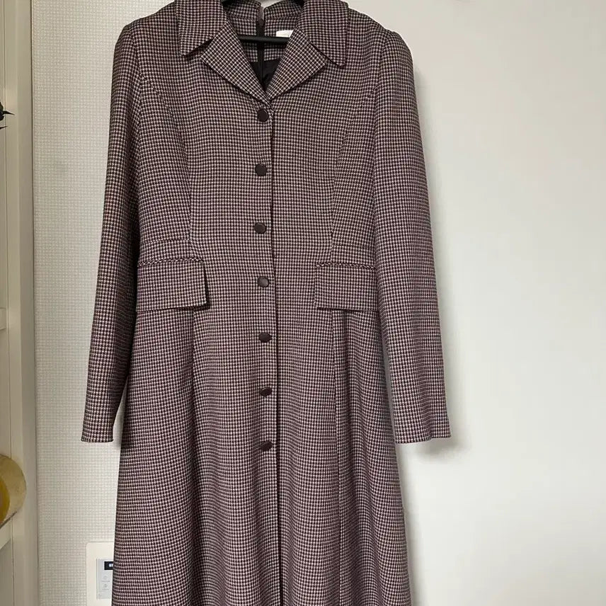 [BUNJANG] LINE Check Pattern Long Dress (Size 66) / LINE 체크 패턴 롱 원피스 66사이즈 판매