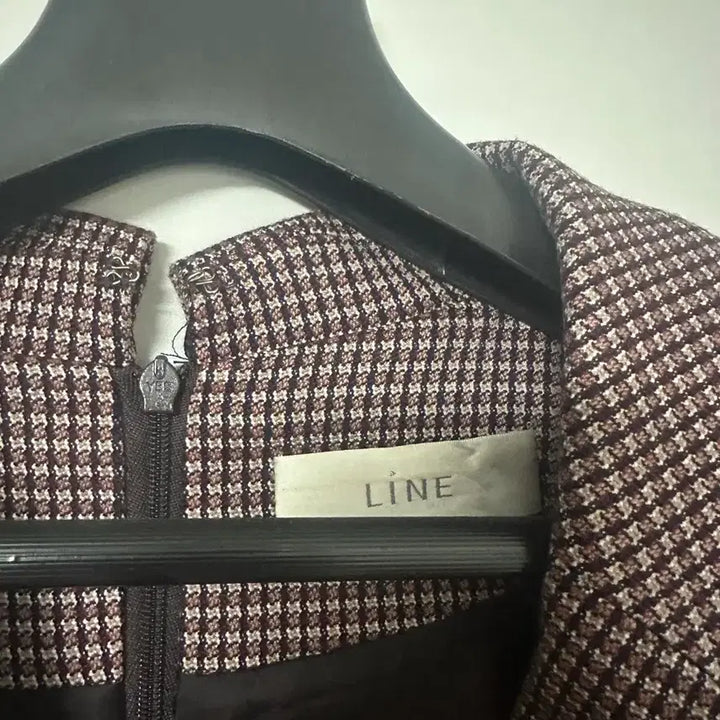 [BUNJANG] LINE Check Pattern Long Dress (Size 66) / LINE 체크 패턴 롱 원피스 66사이즈 판매