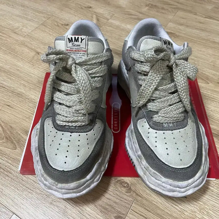 [BUNJANG] Mihara Yasuhiro Wayne Distressed Gray 41 / 미하라 웨인 디스트레스 41