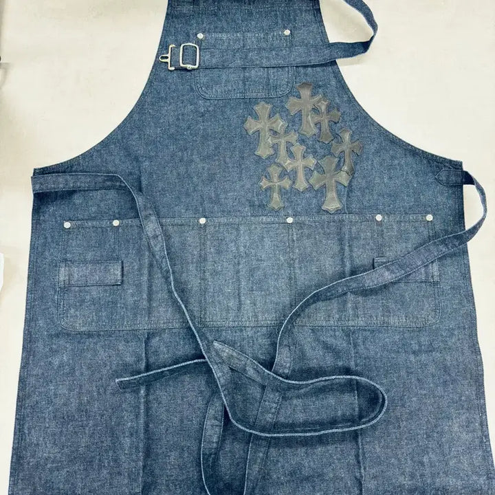 [BUNJANG] Chrome Hearts Denim Apron / 크롬하츠 데님 앞치마
