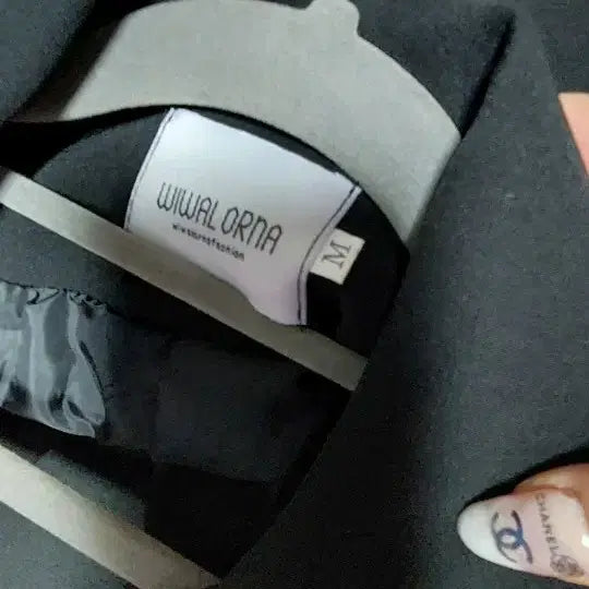 [BUNJANG] Two-Piece Suit Set (Black/Camel) / 배색 정장 투피스 세트 블랙/카멜