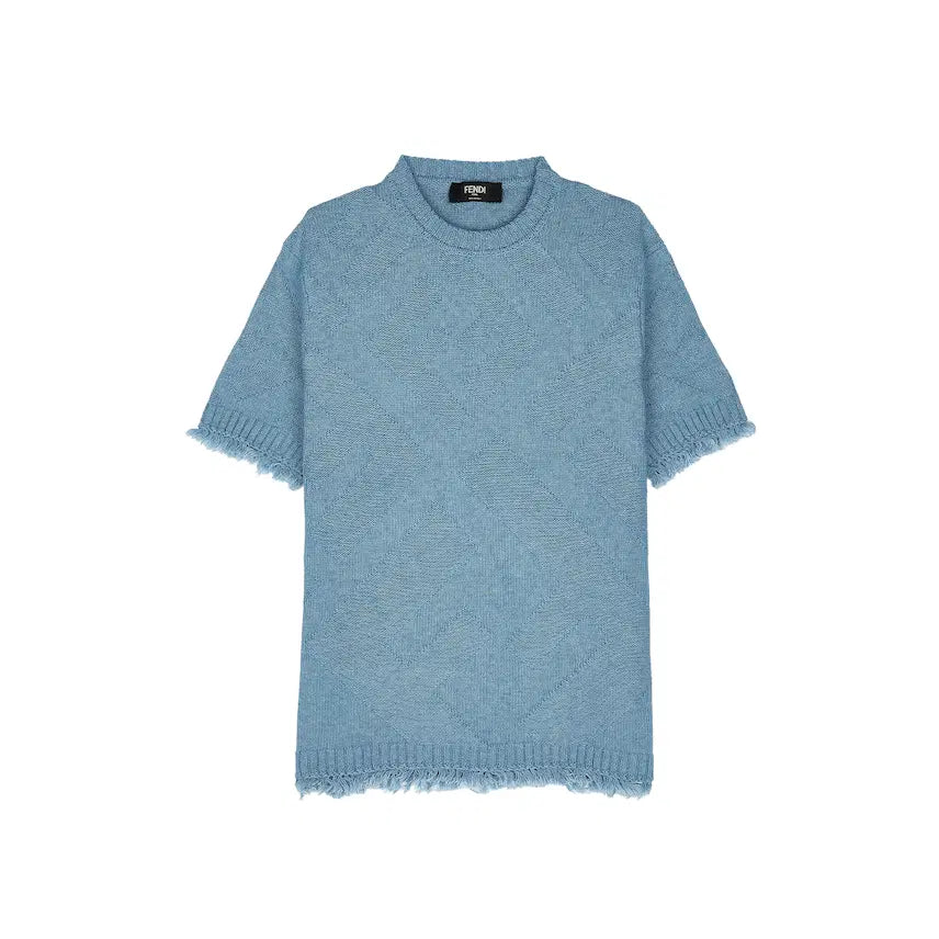 [BUNJANG] Fendi FF Diagonal Pattern Knit Sweater - Size 48 / 펜디 FF 사선 패턴 니트 -48