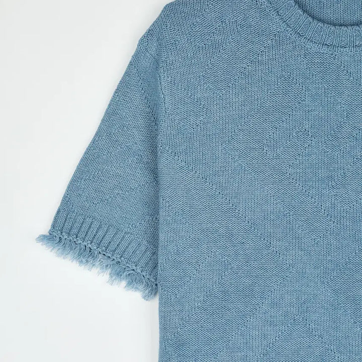 [BUNJANG] Fendi FF Diagonal Pattern Knit Sweater - Size 48 / 펜디 FF 사선 패턴 니트 -48