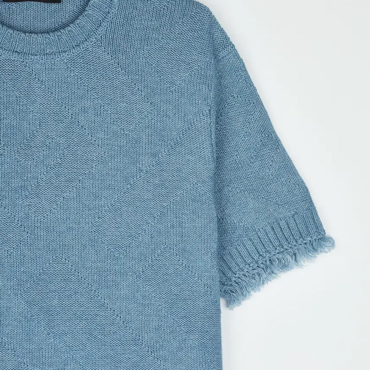 [BUNJANG] Fendi FF Diagonal Pattern Knit Sweater - Size 48 / 펜디 FF 사선 패턴 니트 -48