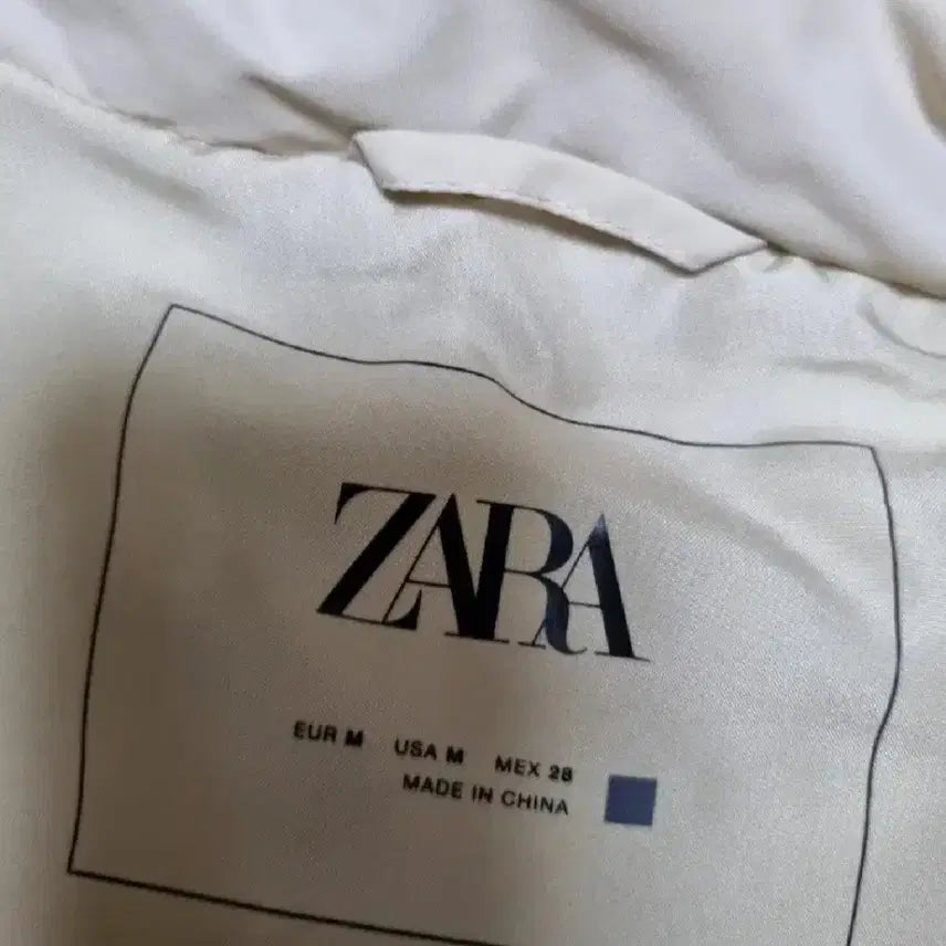 [BUNJANG] ZARA Vest Cream Beige M / 자라 패딩 조끼베스트