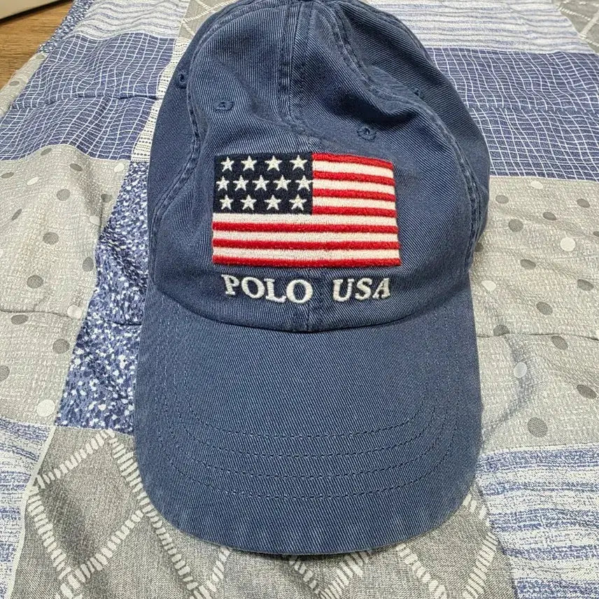 [BUNJANG] Polo USA American Flag Baseball Cap Navy / 폴로 USA 성조기 볼캡 네이비