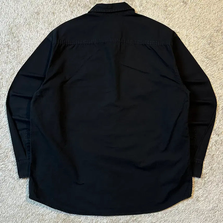 [BUNJANG] thisisneverthat Embroidered Logo Cotton Shirt Black XL / [XL] 디스이즈네버댓 자수로고 코튼 셔츠 블랙