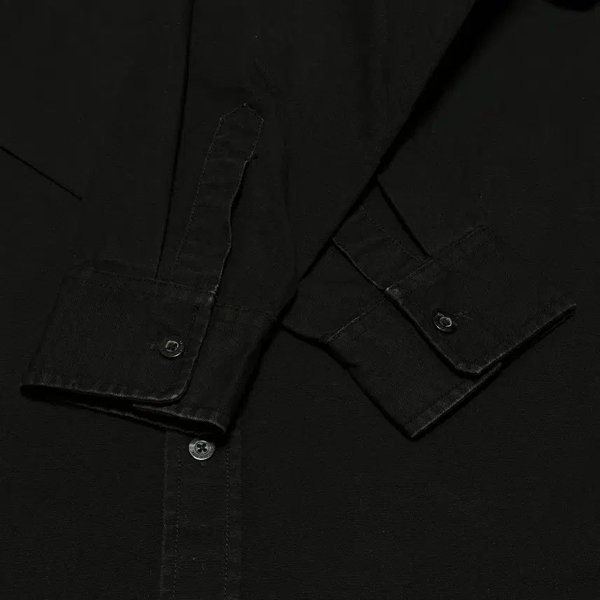 [BUNJANG] thisisneverthat Embroidered Logo Cotton Shirt Black XL / [XL] 디스이즈네버댓 자수로고 코튼 셔츠 블랙
