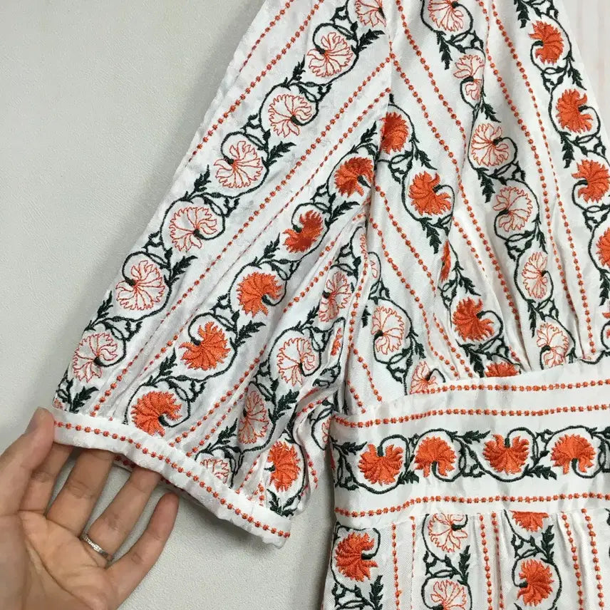 [BUNJANG] SANDRO Embroidered Dress / 새상품 SANDRO 산드로 자수 드레스 원피스 36