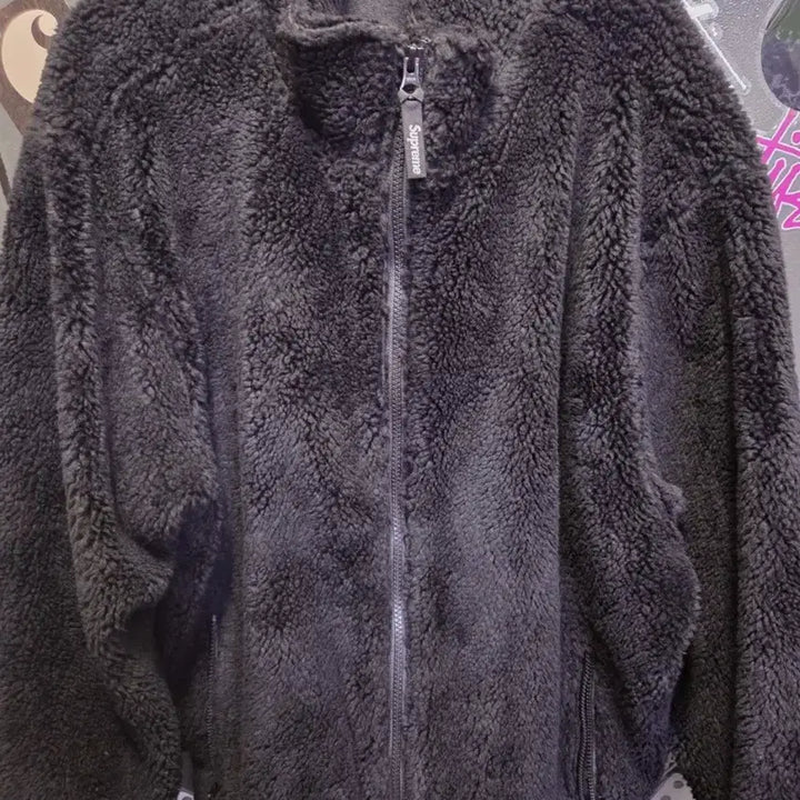 [BUNJANG] Supreme Star Fleece Jacket Black XL / 슈프림 스타 플리스 자켓 블랙 XL