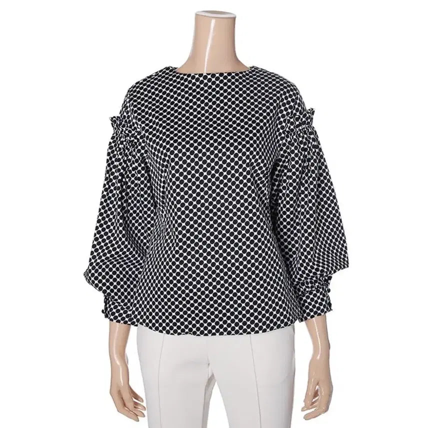 [BUNJANG] TINA Balloon Dot Blouse / 티나 벌룬 도트 블라우스