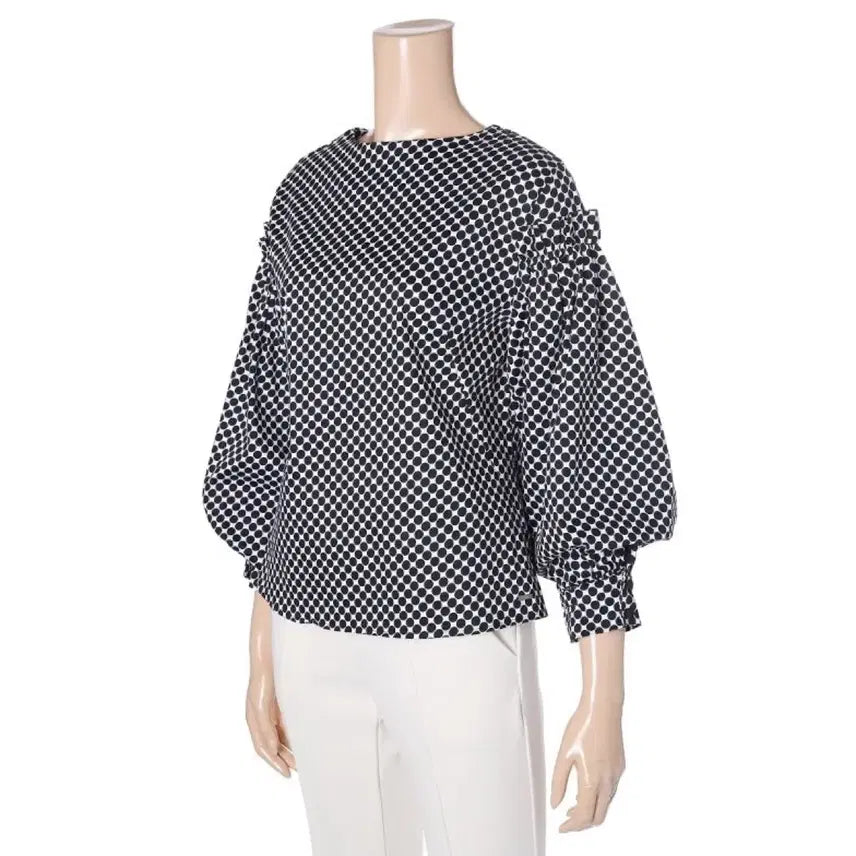 [BUNJANG] TINA Balloon Dot Blouse / 티나 벌룬 도트 블라우스