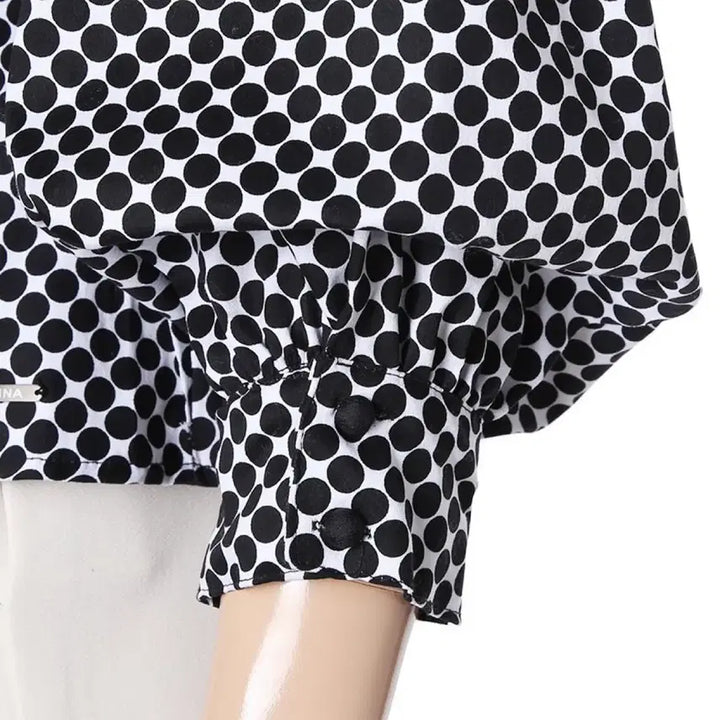 [BUNJANG] TINA Balloon Dot Blouse / 티나 벌룬 도트 블라우스