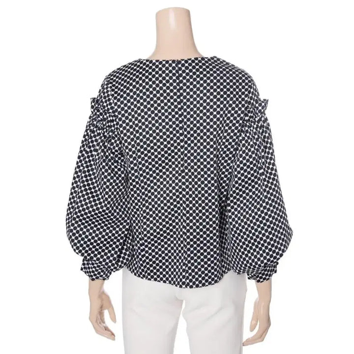 [BUNJANG] TINA Balloon Dot Blouse / 티나 벌룬 도트 블라우스