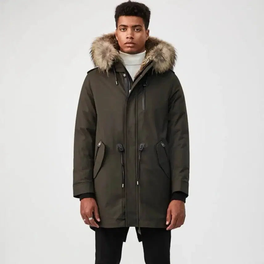 [BUNJANG] Mackage Moritz Khaki Parka Jacket (Size 105) / (마지막) 맥케이지 모리츠 카키색 야상 점퍼 팝니다(105 사이즈)