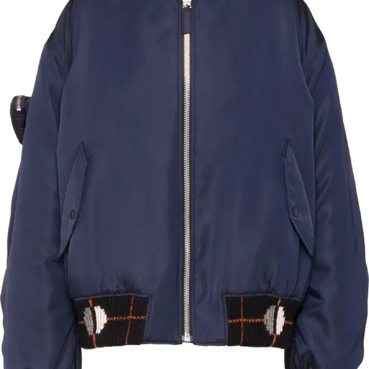 [BUNJANG] Prada Raf Simons Re-Nylon Knit Bomber Jacket / 21fw 프라다 라프시몬스 리나일론 니트봄버