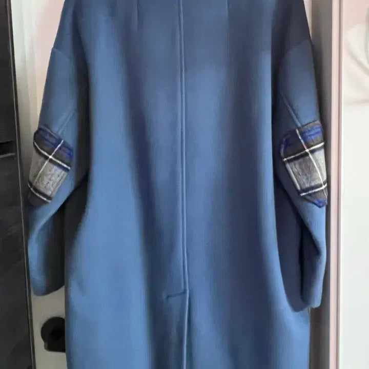 [BUNJANG] Designer Brand Blue Check Point Double Coat / 디자이너브랜드 블루 체크 포인트 더블 코트/55-77추천