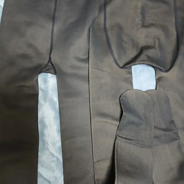 [BUNJANG] Warm Fleece Lined Tights Illusion Tights New / 웜기모융털 스타킹 착시스타킹 새상품