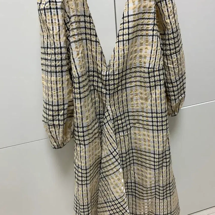 [BUNJANG] GANNI Checkered Midi Dress (New) / 가니 GANNI 체크 원피스(새상품)